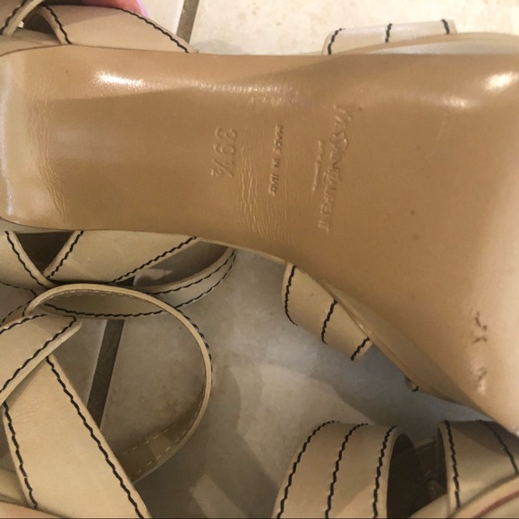 Authentic YSL sandals. High heels platform size 39 1/2 - Picture 8 of 8